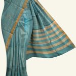 Blue Tassel Silk Saree K0197130303 5 Saree