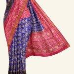 Blue and Lemon Yellow Handloom Patola Silk Saree K0223010505 5 Saree