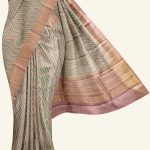 Cream Printed Cotton Saree K0222043714 5 Saree