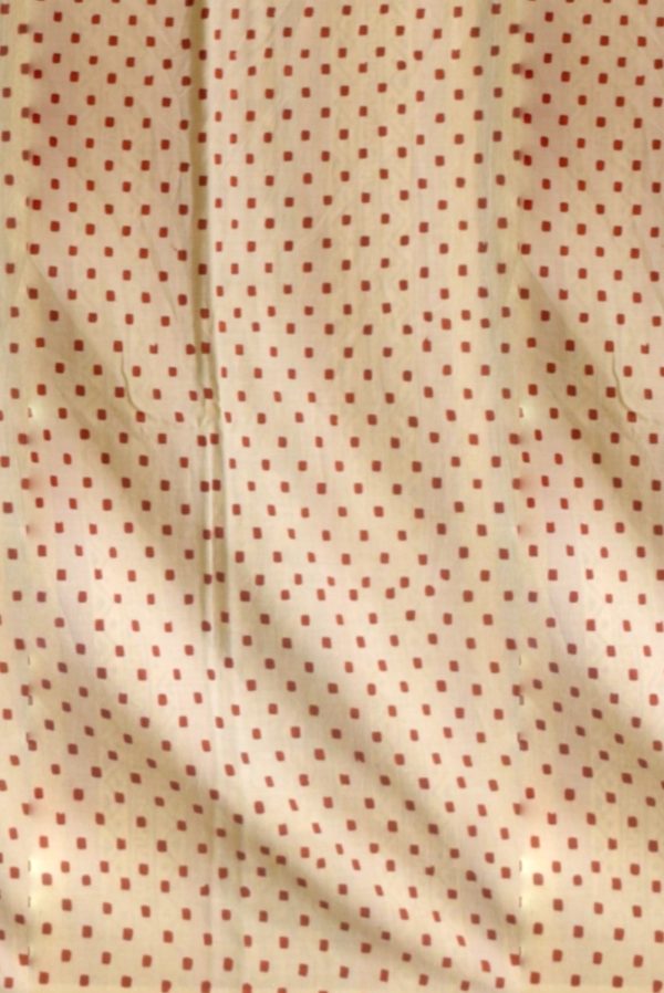 Cream and Maroon Modal Cotton Saree K0208051001 2 Blouse