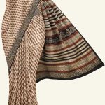 Cream and Maroon Modal Cotton Saree K0208051001 5 Saree