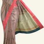 Dark Green Handloom Cotton Saree K0129080201 5 Saree