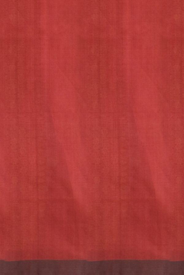 Grey and Maroon Cotton Saree with Thread Work K0128140201 2 Blouse