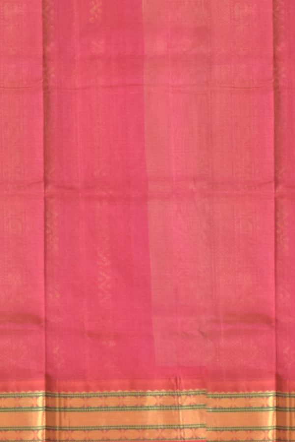 Light Biscuit and Pink Pattur Silk Cotton Saree K0169090201 2 Blouse