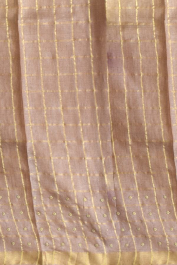 Light Chocolatey Brown Pink Khadi Tussar Silk Saree K0217120202 2 Blouse
