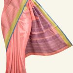 Light Pink and Yellow Handloom Cotton Saree J0459040404 5 Saree