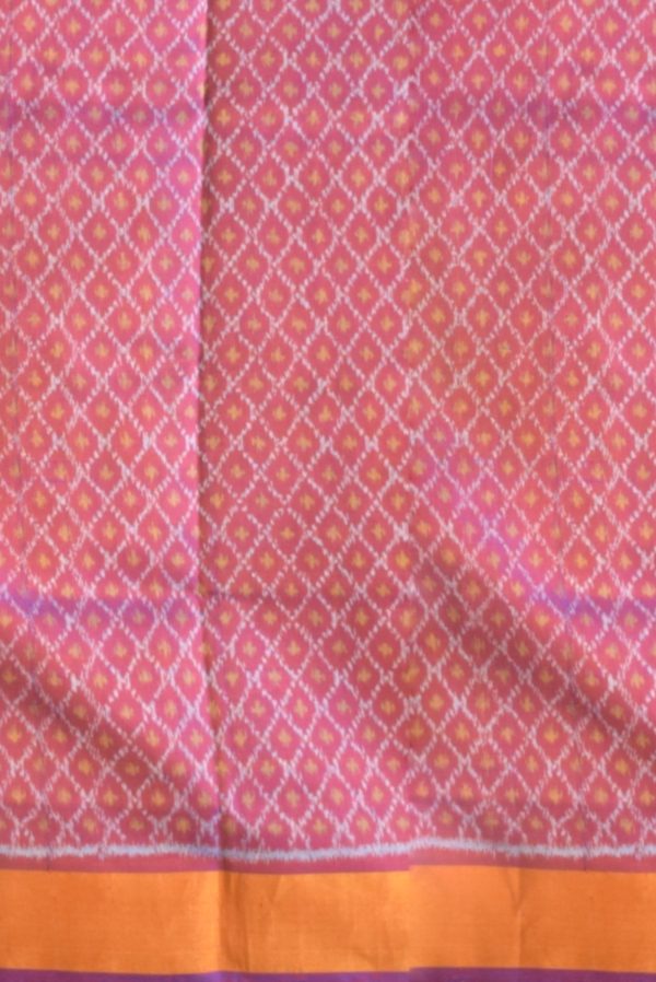 Magenta and Blue Patola Silk Saree K0046012119 2 Blouse