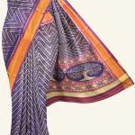 Magenta and Blue Patola Silk Saree K0046012119 5 Saree