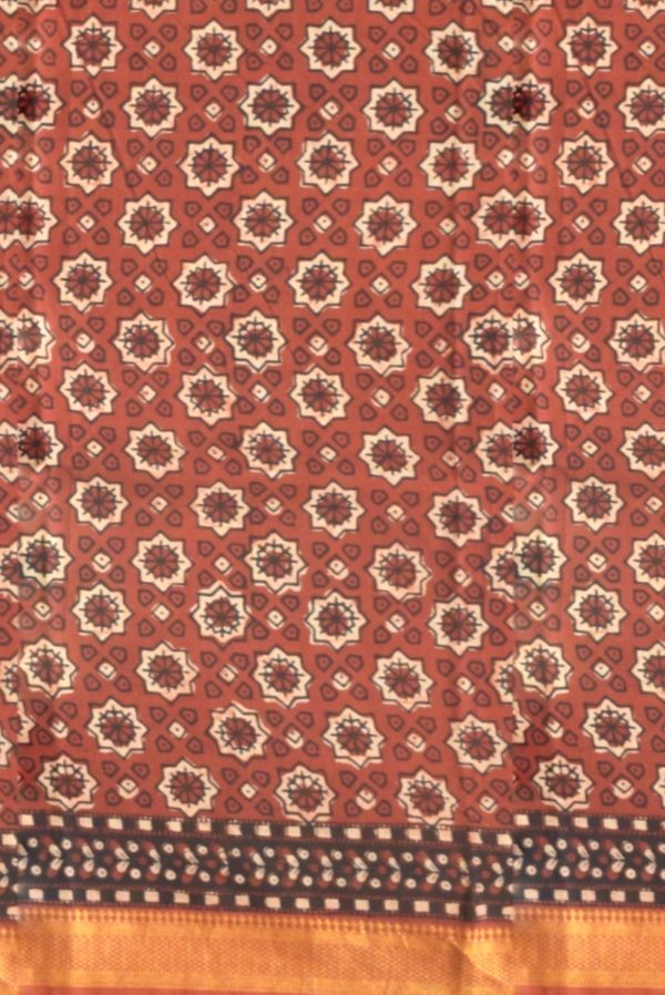 Maroon Modal Cotton Silk Saree K0195041614 2 Blouse