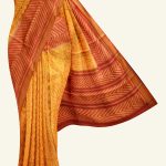 Mustard Handloom Patola Silk Saree K0223010501 5 Saree