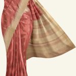 Pink Semi Tussar Silk Saree K0217040201 5 Saree