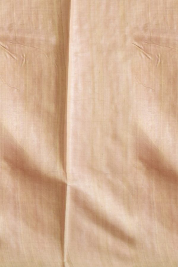 Pink Tussar Silk Saree with Beige Blouse K0202130301 2 Blouse