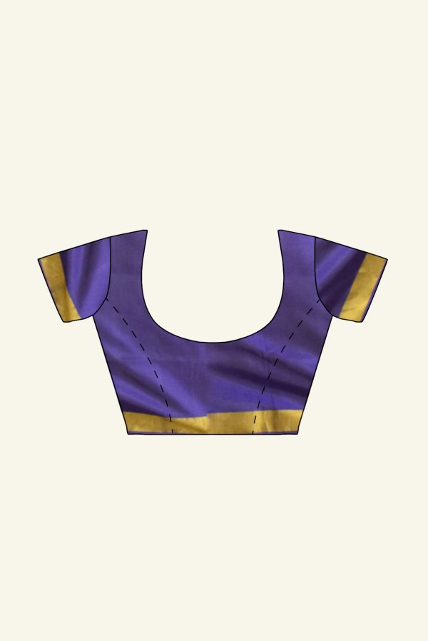 Pink and Purple Patola Silk Saree J0097012111 1 Blouse Concept