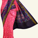 Pink and Purple Patola Silk Saree J0097012111 5 Saree