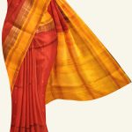 Red Silk Cotton Handloom Saree K0212021007 5 Saree