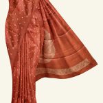 Reddish Maroon Light Tussar Silk Saree K0226011005 5 Saree