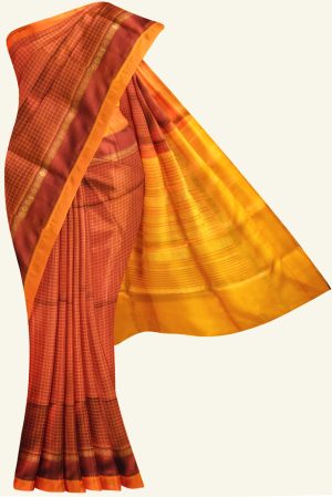 Rustic Light Mustard Handloom Silk Cotton Saree K0183130201 5 Saree