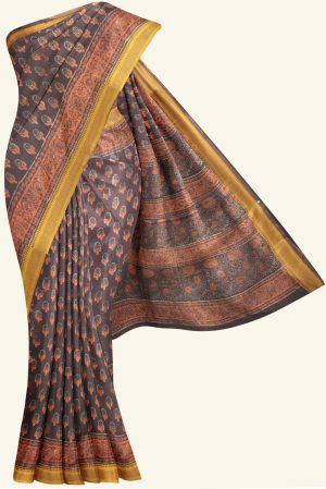 Wine Modal Cotton Silk Saree K0195041607 5 Saree